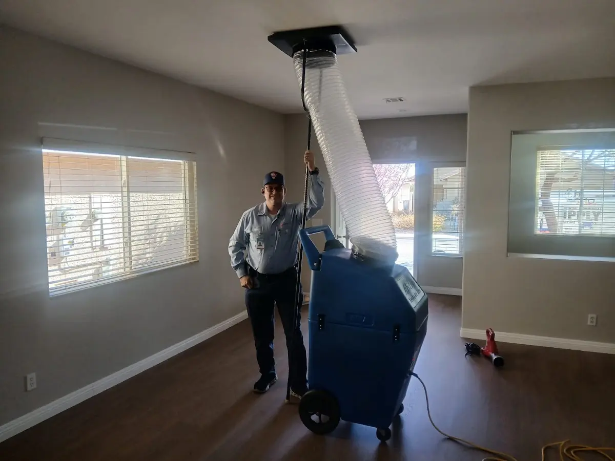Professional Dryer Vent Cleaning work inside a Woodhaven home